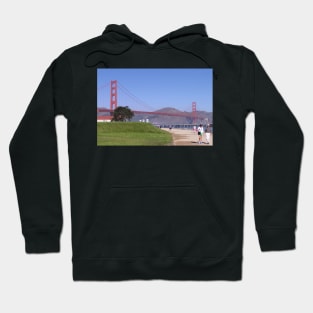 Crissy Field and Golden Gate Bridge Hoodie